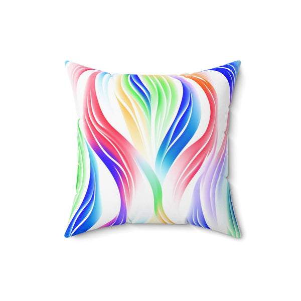 Stripes Inverted Polyester Square Pillow