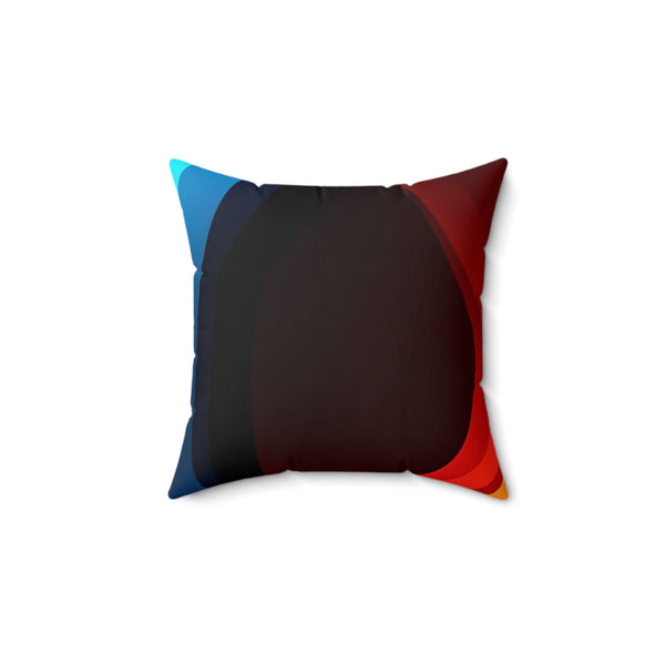 Striped Faux Suede Square Pillow
