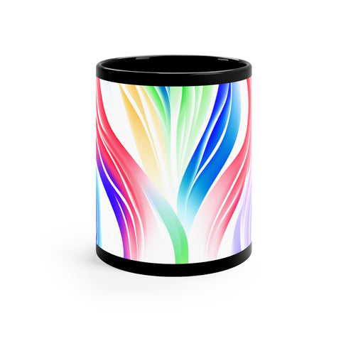Striped Black Mug 11oz