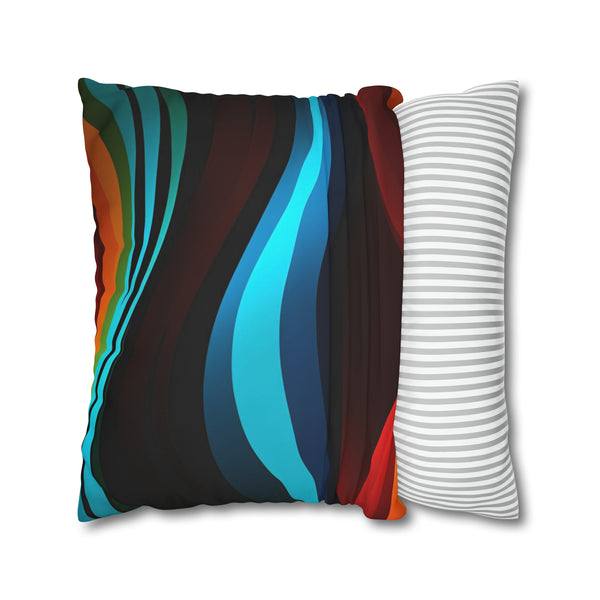 Striped Spun Polyester Pillowcase
