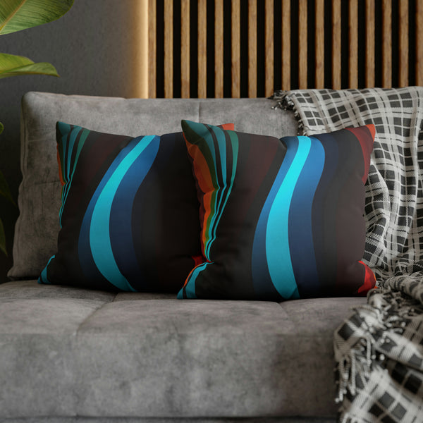 Striped Spun Polyester Pillowcase