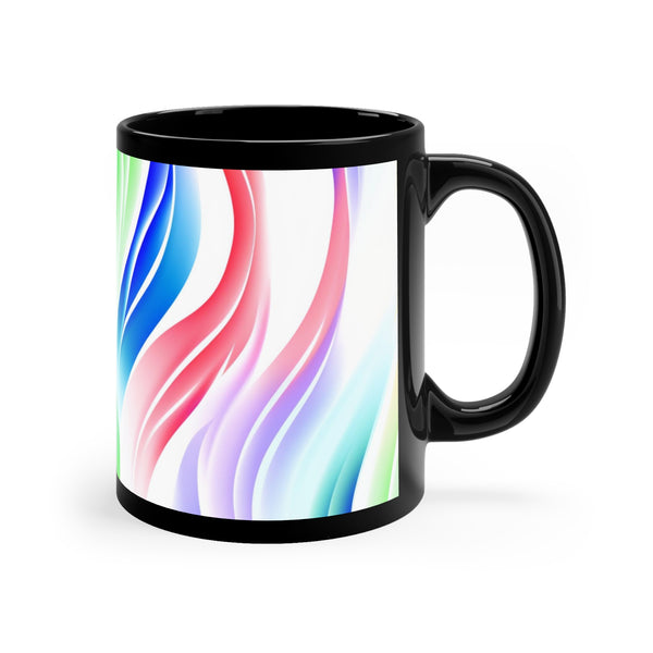 Striped Black Mug 11oz