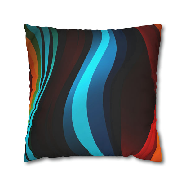Striped Spun Polyester Pillowcase