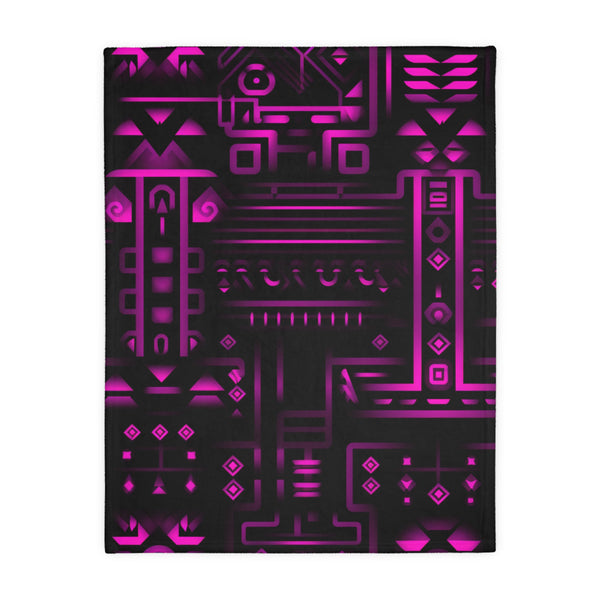 Ancient Mayan Temple Blanket (Two-sided print)