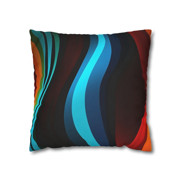 Striped Spun Polyester Pillowcase