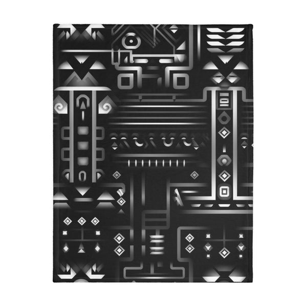 Ancient Mayan Temple Blanket (Two-sided print)