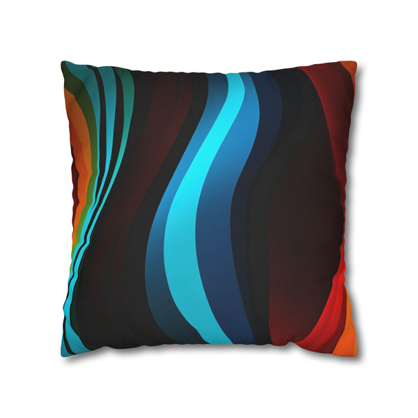 Striped Spun Polyester Pillowcase