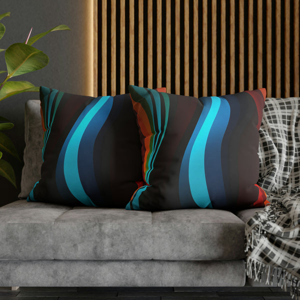 Striped Spun Polyester Pillowcase