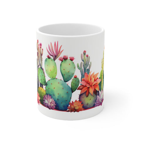 Colorful Cactus Mug 11oz