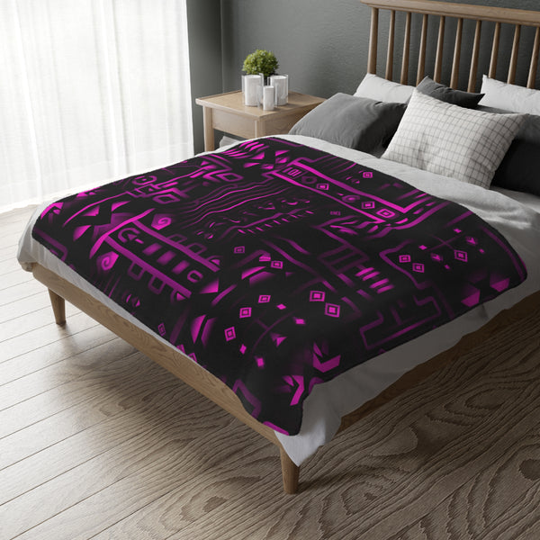 Ancient Mayan Temple Blanket (Two-sided print)