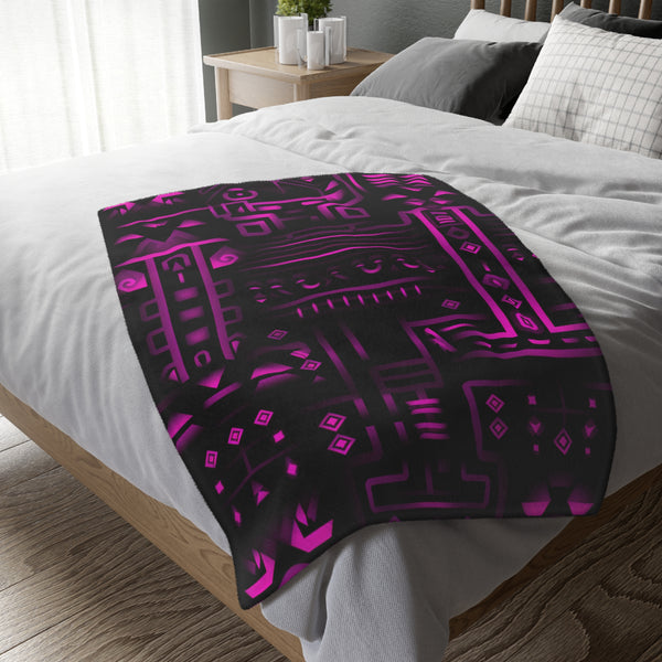Ancient Mayan Temple Blanket (Two-sided print)