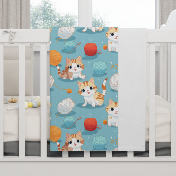 Little Kittens Fleece Baby Blanket