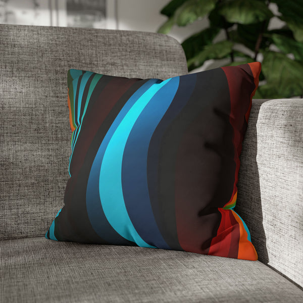 Striped Spun Polyester Pillowcase