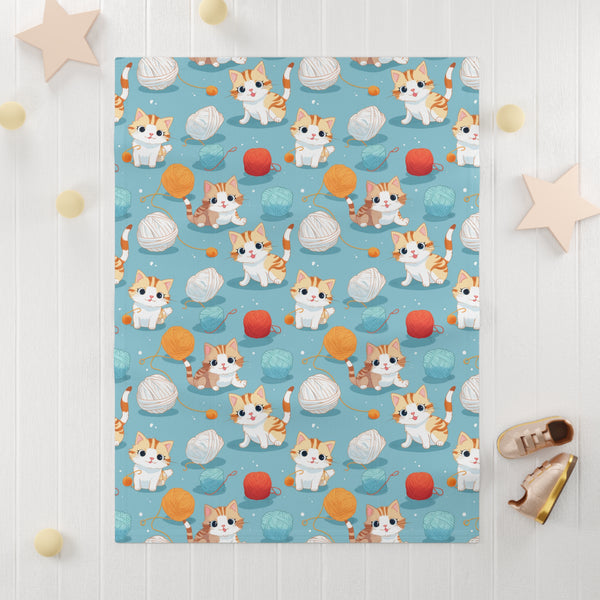 Little Kittens Fleece Baby Blanket