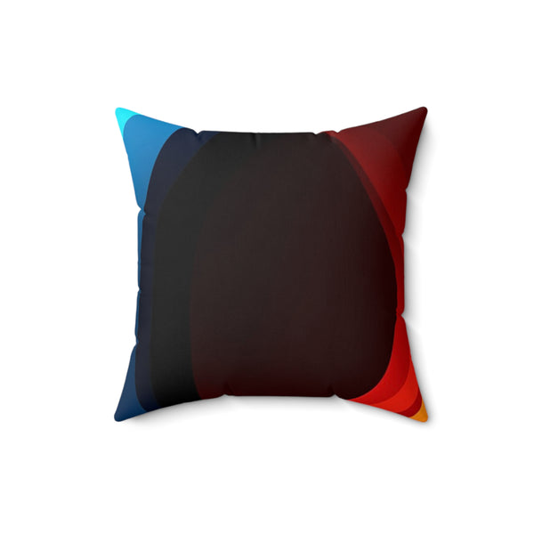 Striped Faux Suede Square Pillow