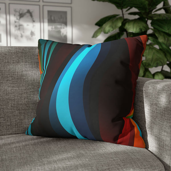 Striped Spun Polyester Pillowcase