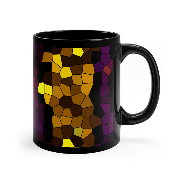 Colorful Mosaic 11oz Black Mug