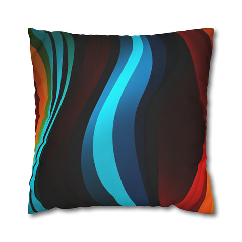 Striped Spun Polyester Pillowcase