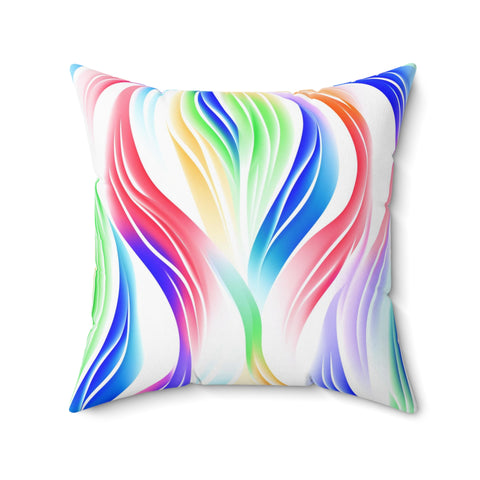 Stripes Inverted Polyester Square Pillow