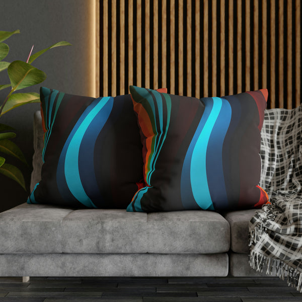 Striped Spun Polyester Pillowcase