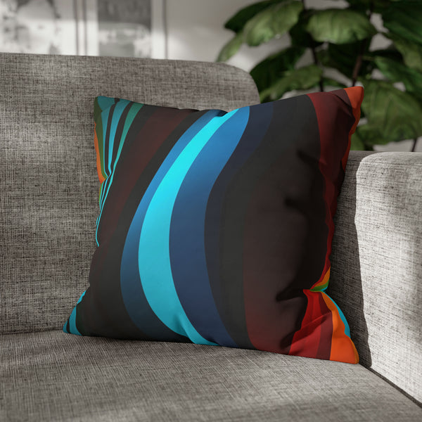 Striped Spun Polyester Pillowcase