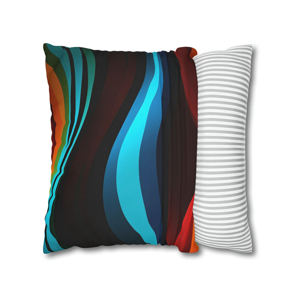 Striped Spun Polyester Pillowcase