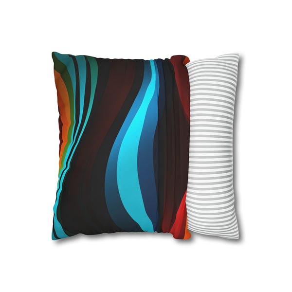 Striped Spun Polyester Pillowcase