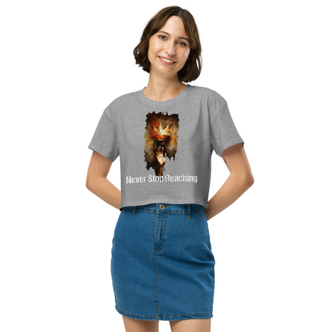 Never Stop Reaching Crop Top