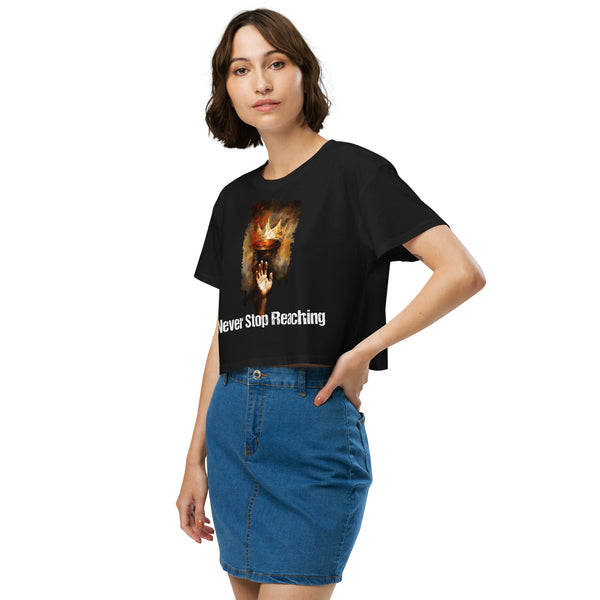 Never Stop Reaching Crop Top
